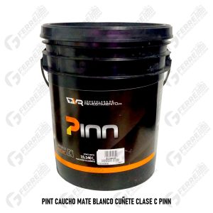 Pintura de Caucho Mate Blanco Cuñete Clase C PINN