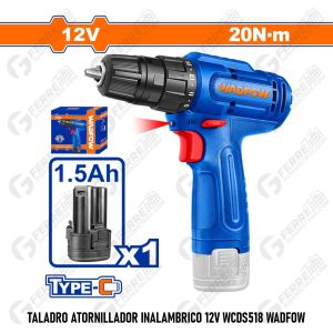 Taladro Atornillador Inalambrico 12V WCDS518 WADFOW