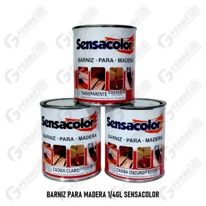 Barniz para Madera 1/4 Galón SENSACOLOR