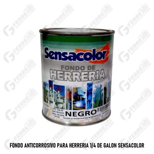 Fondo Anticorrosivo para Herrería en 1/4 de Galón SENSACOLOR