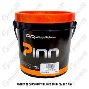 Pintura de Caucho Mate Blanco Galón Clase C PINN