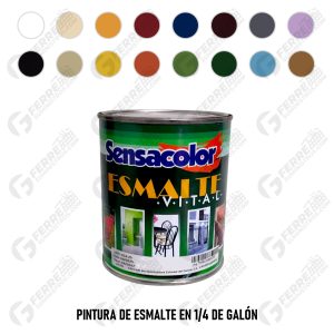 Pintura de Esmalte (Aceite) en 1/4 de Galón