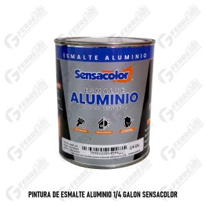 Pintura de Esmalte (Aceite) Aluminio en 1/4 de Galón SENSACOLOR