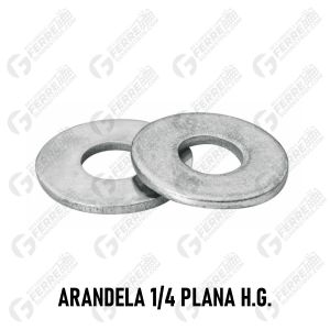 Arandela 1/4" Plana H.G.
