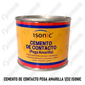Cemento de Contacto Pega Amarilla 1/32 125 ml ISONIC