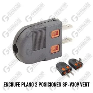 Enchufe Plano 2 Posiciones SP-V309 VERT