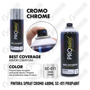 Pintura Spray Cromo 400ml SC-011 PROPAINT