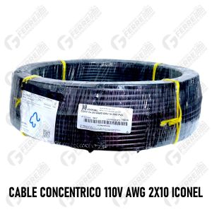 Cable Concéntrico 110V AWG 2x10 Nacional 100% Cobre Detallado por Metro