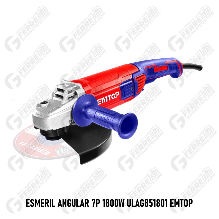 Esmeril Angular 7P 1800W ULAG851801 EMTOP