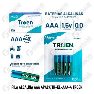 Pila Alcalina AAA 4pack TR-KL-AAA-4 TROEN