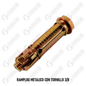 Ramplug Metálico con Tornillo 3/8